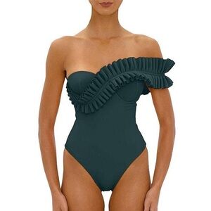 Andrea Iyamah Nisi Women's Emerald Swimsuit-one-piece NWT